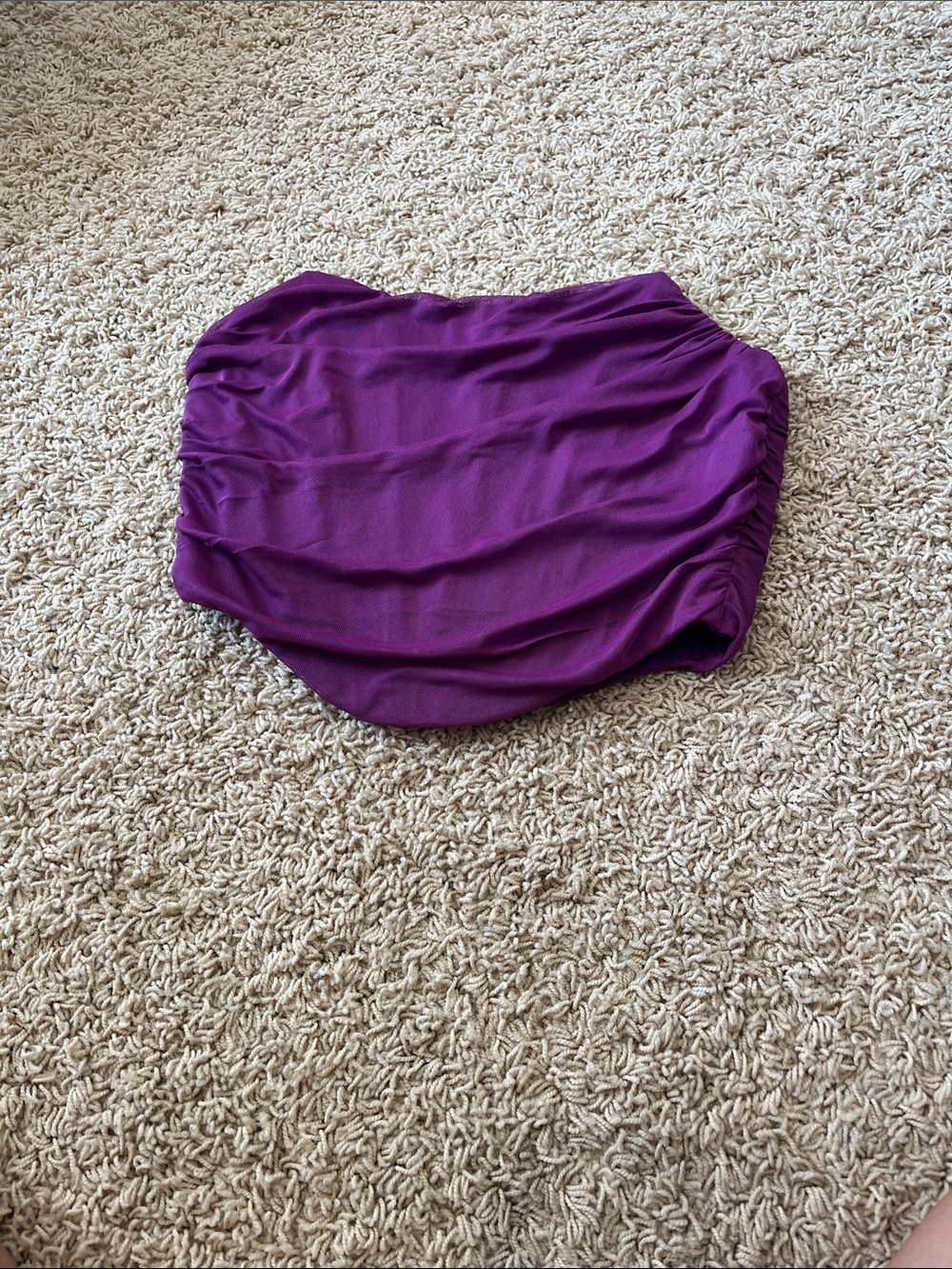 Purple Ruched corset top
